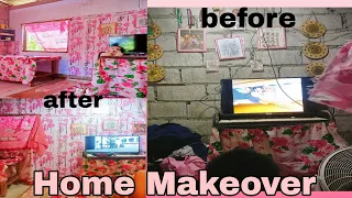 Adhesive Wallpaper sa Rough Wall || Ang ganda ng resulta!| Home Makeover