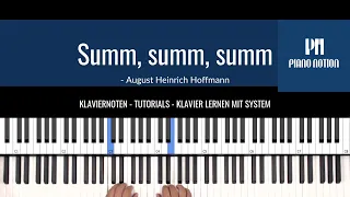 Summ, summ, summ (German Nursery Rhymes - Piano Notion / German Books)