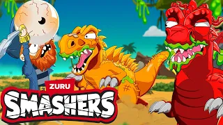 Release The Kraken Game (Showdown at the Beach) | 🦖 DINO CHALLENGE 💥 | Dinosaur Cartoons for Kids