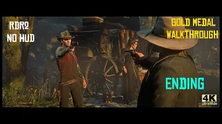 Red Dead Redemption 2 No HUD Gold Medal Story Walkthrough - The End [4K Ultrawide]