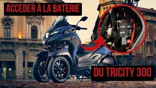 Tuto : accéder à la batterie du TRICITY 300 par YAM PARIS 15