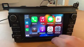 Original , wired CarPlay and Android Auto for Toyota RAV4 (English)