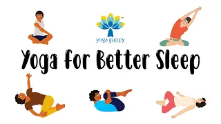 Yoga for Better Sleep for Children | Yoga Poses for Kids | Yoga Guppy