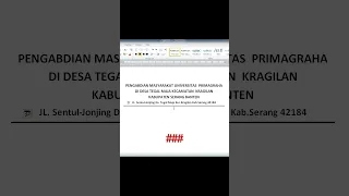 Cara membuat garis kop surat di microsoft word dengan cepat #shorts #belajarmicrosoftexcel