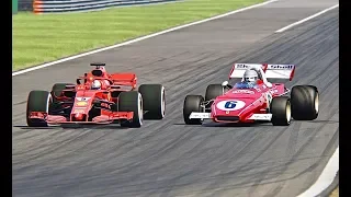 Ferrari F1 2018 vs Ferrari F1 1971 - Monza