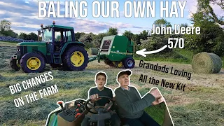 MAKING OUR OWN HAY FROM START TO FINISH!! | MOWING, TEDDING, ROWING and BALING
