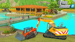 DIGGING OUT LAKE TO CREATE AN ISLAND | CAN WE MAKE MILLIONS? FARMING SIMULATOR 22