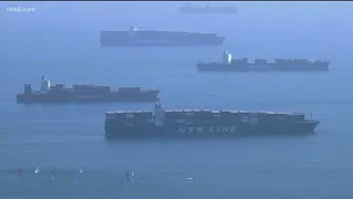 San Diego benefiting from log jam at LA port with ships backing up