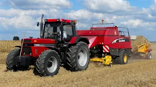 CASE IH  1455 XL Power en Combinen met Deutz-Fahr TopLiner 4080 HTS