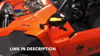 Street Legal YXZ1000R - Motorcycle Mirrors w/ LED Turn Signals