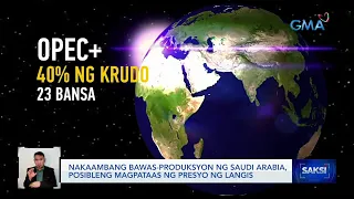 Nakaambang bawas-produksyon ng Saudi Arabia, posibleng magpataas ng presyo ng langis | Saksi