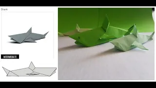 Origami shark   Origami ikan Hiu