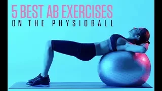 5 Best Abs Exercises on the Stability Ball (COMPLETE PHYSIOBALL AB WORKOUT!!)
