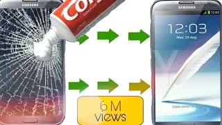 how to clean your fone screen with colgate