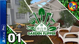 Let's Play House Flipper Garden DLC | PS4 Pro Console Gameplay Episode 1: Gardening (P+J)