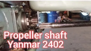 how to installed propeller shaft yanmar 2402 tractors&marine MECHANIC