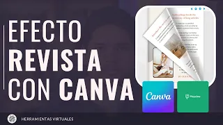 Como hacer el efecto revista en CANVA | Efecto pasar páginas