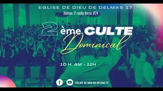 EN DIRECT | Deuxième culte d'adoration | Église de Dieu Delmas 17 |  4 Février 2024 ( Part 2 )