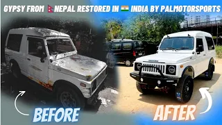 32-Year-old MARUTI SUZUKI GYPSY came from NEPAL for COMPLETE RESTORATION at PALMOTORSPORTS (INDIA)