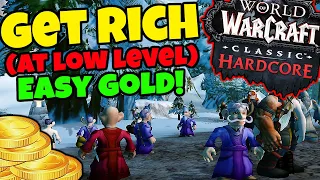Farm Gold as a LOW LEVEL Character in Classic WoW Hardcore!