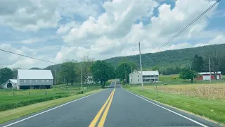 I found Old Country Roads and Old House While Driving in  Pennsylvania