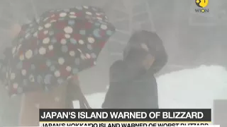 Japan's Hokkaido island warned of worst blizzard