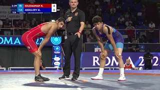 1/2 final FS - 80 kg R SOLEIMANIAN (IRI) v M ABDULOEV (TJK)