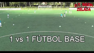 Ejercicio de Fútbol: 1 vs 1 Fútbol Base