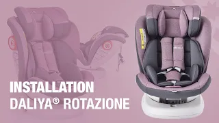 Daliya® Kindersitz ROTAZIONE 0-36 KG | Installation mit Gurt | Gruppe 0 rückwärts