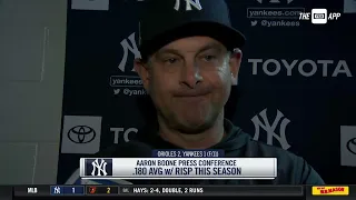 Aaron Boone: "We gotta get after it" on Saturday