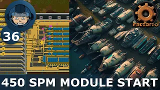 450 SPM CRAFTING LAYOUT & RESOURCE DISTRUBITON -  Step 36: Factorio Megabase (Step-By-Step)