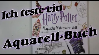 Aquarell: Ich teste "Harry Potter - magische Watercolor-Welt" zauberhafte Anleitungen