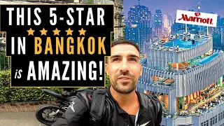 BANGKOK LUXURY 5-STAR HOTEL (Marriott Sukhumvit Bangkok) Luxury sky bar and rooftop in Thailand