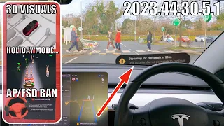 Most CONTROVERSIAL Update Ever?! Autopilot/FSD BAN, Speed Cameras, 3D Visuals - Tesla Holiday 2023