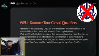 Gorgc reaction on OLDG losing their spot in upcoming WEU DPC DIV 2 Closed Quals