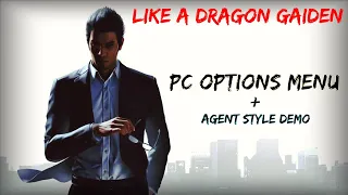 Like a Dragon Gaiden: The Man Who Erased His Name - PC Options Menu + Agent Style Demo | 4K UHD
