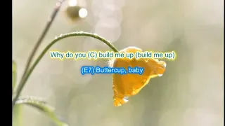 Build me up Buttercup by The Foundations play along with scrolling guitar chords and lyrics