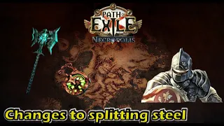 Path of exile [3.24] - Ruetoo - Splitting steel changes for Necropolis