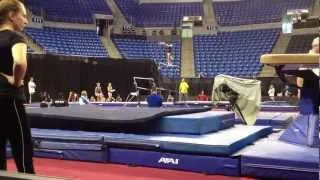 Nastia Liukin - Bars (dismount) - 2012 Visa Championships (Podium Training)