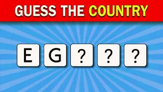 Guess The Country by first 2 letters | Can you Guess The Country? 🤔