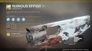 Destiny 2 | How to Get Ruinous Effigy FAST!