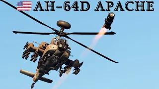 ► 🇺🇸𝐀𝐇-𝟔𝟒𝐃 Apache in Action: Intense Close Air Support! Day & Night Fire |Ground Battle (WarThunder)