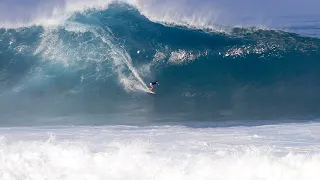 Solid Scary Big Pipeline Surfing😱[1/21/24] North Shore Hawaii [4K]