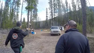 Grizzly Country Electric Fence Camping - BEAR EXPERT SHOWS UP