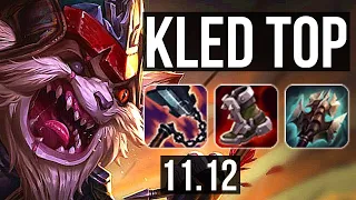 KLED vs GAREN (TOP) | 12 solo kills, 700+ games, Legendary, 1.0M mastery | EUW Diamond | v11.12