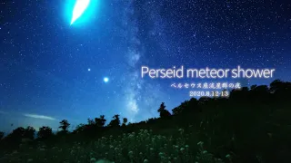 Time Lapse #120 Perseid meteor shower ペルセウス座流星群の夜　2020-08 4K