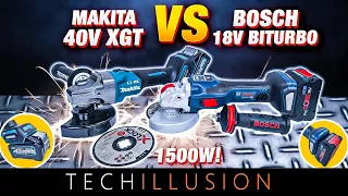 🔥WAHNSINN! BOSCH 18V schlägt MAKITA 40V?!🤯😱 Bosch Winkelschleifer GWX 18V 15SC vs Makita 40V GA005G!