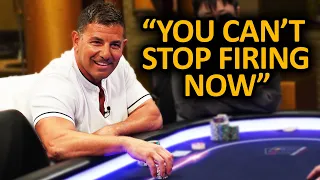 Opponent MOTIVATES him to NOT STOP BLUFFING @HustlerCasinoLive
