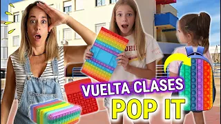 COMPRAMOS MATERIAL ESCOLAR DE NUESTRAS HIJAS PARA LA VUELTA AL COLE EN FAMILIA 🎒 MATERIAL CON POP IT