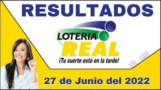 Loteria Real 12:55 PM Lunes 27 de Junio del 2022